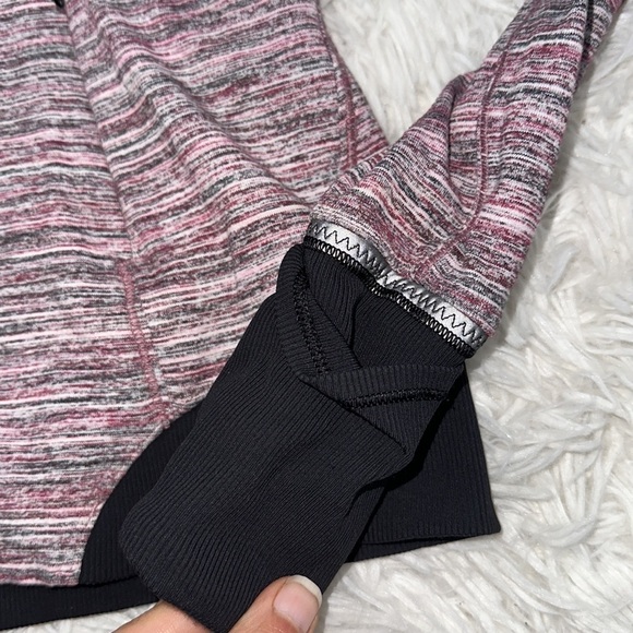 Lululemon Runderful 1/2 Zip Space Dye Camo Berry Rumble Multi / Black - Picture 4 of 7